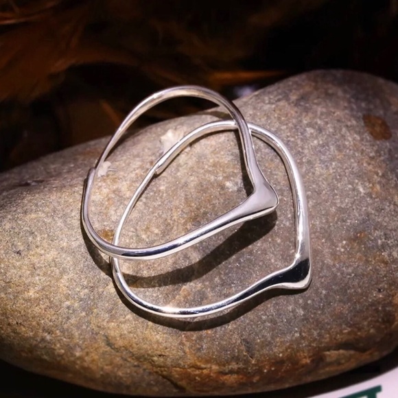 💝💖925 Sterling Silver Heart Earring💝💖 - Picture 4 of 6